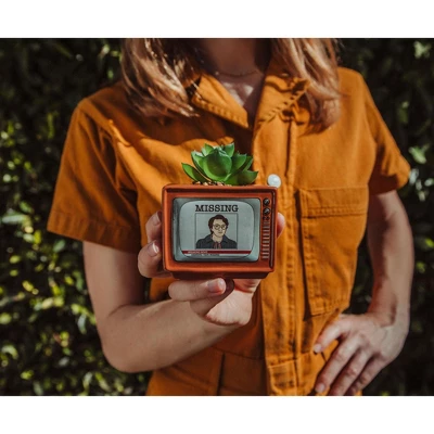 Silver Buffalo Stranger Things Missing Barb 3.75-Inch Ceramic Mini Planter With Artificial Succulent 6 Silver Buffalo Stranger Things Missing Barb 3.75-Inch Ceramic Mini Planter With Artificial Succulent - Image 4