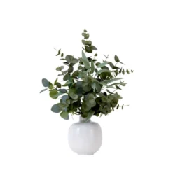 Nearly Natural 24-in Artificial Eucalyptus Leaves Arrangement With Ceramic Planter 8 Nearly Natural 24-in Artificial Eucalyptus Leaves Arrangement With Ceramic Planter -Greenery Decor Store GUEST c6ad558d 89df 4a24 b436 e2c2f650ec7c