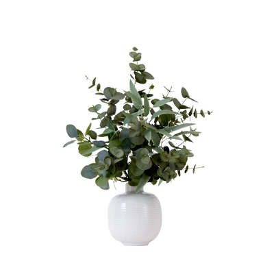 Nearly Natural 24-in Artificial Eucalyptus Leaves Arrangement With Ceramic Planter 5 Nearly Natural 24-in Artificial Eucalyptus Leaves Arrangement With Ceramic Planter - Image 4