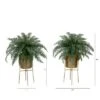 Nearly Natural 34-in Artificial River Fern Plant In Metal Planter With Stand DIY KIT (Set Of 2) -Greenery Decor Store GUEST cccd3583 8b65 499c 9a42 92b6fe755d47