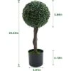 2pcs Topiary Trees Artificial Outdoor, 24" Milan Grass Ball Topiary Trees, Fake Greenery Tree With Planter Pot For Home, Office 1 2pcs Topiary Trees Artificial Outdoor, 24" Milan Grass Ball Topiary Trees, Fake Greenery Tree With Planter Pot For Home, Office -Greenery Decor Store GUEST d60671c5 9ded 4f9d b710 797fe8d12446