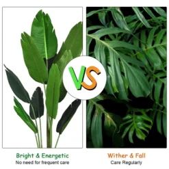 Costway 5.3 FT Artificial Tropical Palm Tree Green Indoor-Outdoor Home Decorative Planter -Greenery Decor Store GUEST e5981cdd d173 4361 a508 376169ea1818