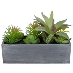 Northlight 12" Artificial Mixed Succulent Plants In A Rectangular Planter 8 Northlight 12" Artificial Mixed Succulent Plants In A Rectangular Planter -Greenery Decor Store GUEST f4109dc6 9bd7 4f6c 9371 241fa94e9b46