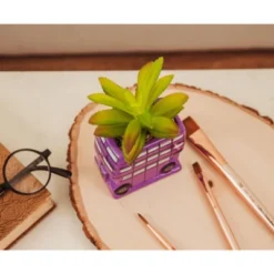Silver Buffalo Harry Potter Knight Bus 3-Inch Ceramic Mini Planter With Artificial Succulent -Greenery Decor Store GUEST fc9f24a7 3025 481e b830 e08cf2f6a534