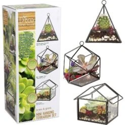 D'Eco Glass Geometric Plant Terrarium 3Pk - Hanging Triangle, House & Prism Planters - Home, Garden & Office Botanical Decor - Gift For Plant Lovers 10 D'Eco Glass Geometric Plant Terrarium 3Pk - Hanging Triangle, House & Prism Planters - Home, Garden & Office Botanical Decor - Gift For Plant Lovers -Greenery Decor Store GUEST fe44c717 f852 47a1 bc9a 1783bb6cdba1