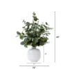 Nearly Natural 24-in Artificial Eucalyptus Leaves Arrangement With Ceramic Planter -Greenery Decor Store GUEST ffd96baf dcef 40cc 940d 326c5882f85f